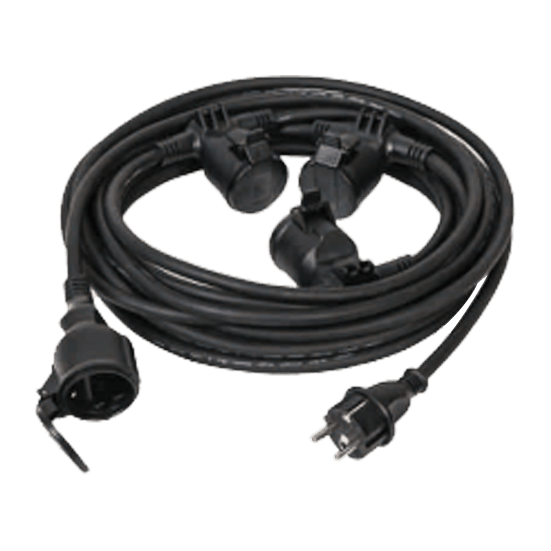 Four-socket extension cord