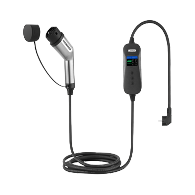 Model 2 Emergency EV charging cable Schuko to type 2 （spray paint on EV coupler )